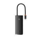 USB-хаб Baseus Lite Series 6-Port Type-C HUB Docking Station Type-C to HDMI+USB3.0*2+Type-C Data+SD/TF Black (WKQX050001)