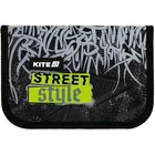 Пенал без наповнення Kite Street Style K25-621-6, 1 відділення, 1 закот 20,5х14х4 чорний