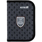 Пенал без наповнення Kite College Line Boy K25-622-2, 1 відділення, 2 закоти 20,5х14х4 сірий