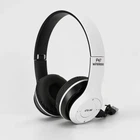 Беспроводные Наушники P-47 Bluetooth + MicroSD + FM Радио чёрные с белым (81901YS887)