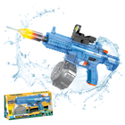 Водный электрический пистолет для детей, игрушечный водный автомат M416, бластер на аккумуляторе, синий KB1378_Blue
