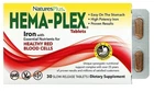 Комплек вітамінів та мінералів с залізом Nature's Plus Hema-Plex Iron 30 таблеток