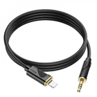 Кабель Aux to Lightning (1m) — Hoco UPA30 IP — Black