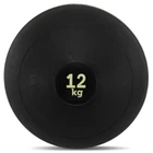 Слэмбол мяч набивной 12кг d-23 см Slam Ball Record для кроссфита и фитнеса резина минеральный наполнитель черный FI-5165-12