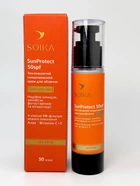Солнцезащитный крем для лица СПФ увлажняющий с SPF 50 "SunProtect" Soika