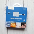 Кабель Hoco X21 Cable Quick Charge Type-C USB швидка зарядка 1м Білий