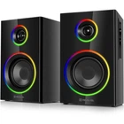 Акустическая система REAL-EL S-410 2.0, 12 Вт, Bluetooth+mini-jack 3.5 мм, черная (EL121200016)
