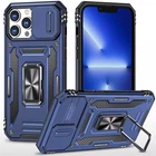 Чехол противоударный Epik Defender Cam Ring Case для Apple iPhone 13 Pro (6.1") Синий / Navy