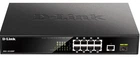 Комутатор D-Link DGS-1010MP 9xGE PoE, 1xSFP, 125W, Стійковий, Некерований