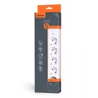Сетевой удлинитель VIDEX ONCORD с/с 5п 3м (3x1.5мм) с кнопкой White
