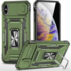 Чохол протиударний Epik Defender Cam Ring Case на Apple iPhone X / XS (5.8") Оливковий / Army Green