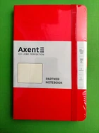 Книга записна Axent Partner (8306-05-A), A5-, 125x195 мм, 96 аркушів, крапка, тверда обкладинка, червона