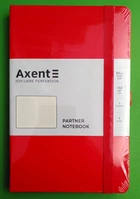 Книга записна Axent Partner (8201-03-A), A5, 125x195 мм, 96 аркушів, клітинка, тверда обкладинка, червона