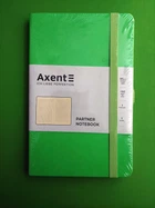 Книга записна Axent Partner (8201-04-A), A5, 125x195 мм, 96 аркушів, клітинка, тверда обкладинка, салатова