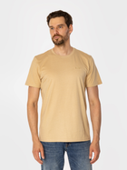 Koszulka męska bawełniana Lee Cooper Obutch-1875 2XL Beżowa (5905991712282)