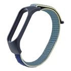 Ремінець для Xiaomi Mi Band 3/4/5/6/7 Nylon Колір Blue/Yellow