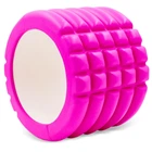 Роллер массажный цилиндр (ролик мфр) 10см Grid Roller Mini Zelart FI-5716 розовый