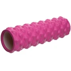 Роллер массажный цилиндр (ролик мфр) 45см Grid Bubble Roller SP-Sport FI-6672-BUBBLE розовый