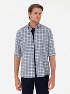 Рубашка хлопковая летняя мужская Pierre Cardin G021GL004-000-1971693 M Индиго (8683858074724)