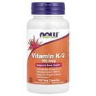 Вітамін K2 NOW Foods (Vitamin K2) 100 мкг 100 капсул NOW00990