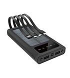 УМБ повербанк Y-Kryptone S-01 SOLAR CHARGE LED Light 10000 mAh CABLE in Black