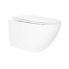 Унитаз Qtap Jay подвесной Rimless 520х360х320 мм с сиденьем Slim Duroplast/ Soft-close/ Quick relase бачок 3 /7.15L White