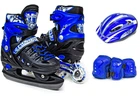 Комплект ролики-коньки с защитой 2in1 Scale Sport. Dark blue (размер 29-33) 97811142