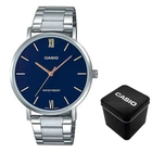 Мужские часы Casio MTP-VT01D-2B Серебристые ( AT1141-0328 )