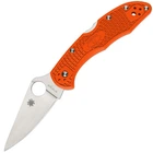 Ніж складний Spyderco Delica 4 Flat Ground (довжина: 181мм, лезо: 73мм), помаранчевий