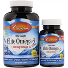 Риб'ячий жир, Super Omega-3, Carlson Labs, 1200 мг, 130 капсул