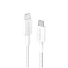 Кабель ANKER 322 USB-C to USB-C - 0.9m Nylon (Білий) (2000000193656)