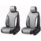 Накидки на сиденья авто ПЕРЕДНИЕ 3D ELEGANT TORINO 700 223 серые (алькантара + эко-кожа) ПОЛЬША
