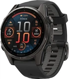 Спортивные часы Garmin Fenix 8 43mm AMOLED Sapphire Carbon Gray DLC Tit. w. Black/Pebble Gray S. Band (010-02903-20/21)