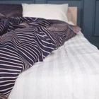 Простынь MirSon Бязь 17-0721 Cream and Grey Stripes 200x220 см (2200010686586)