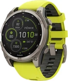 Спортивные часы Garmin Fenix 8 47mm Solar Sapphire Titanium w. Amp Yellow/Graphite Silicone Band (010-02906-20/21)