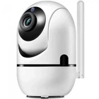 Камера видеонаблюдения CAMERA Wifi QC011 Белая Беспроводная поворотная видеоняня с инфракрасной подсветкой