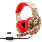 Ігрові навушники IPega Gaming PG-R005 з мікрофоном дротові Comouflage-Red