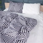 Комплект постельного белья MirSon Евро 200х220 см 17-0629 Diamond Black White Бязь (2200008464455)