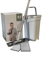 Комплект для уборки Ведро 12л со шваброй и сменной насадкой микрофибры Scratch Cleaning Mop Expert R-1+ Набор для уборки швабра с ведром 12л и сменной насадкой микрофибры