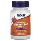 Витамин Д3 D3 2000 МЕ NOW Foods 120 капсул