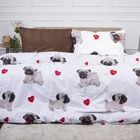 Комплект постельного белья Бязь 17-0566 Pug-dog 2х160х220 (2200004733555)
