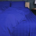 Простынь на резинке MirSon полуторная 100x200+25 см Stripe 17-0609 Blue Бязь (2200008055202)