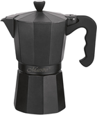 Гейзерна кавоварка Maestro Espresso Moka Алюмінієва Black 450 мл (MR-1666-9-Black)