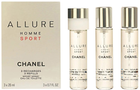 Набір змінних блоків для чоловіків Chanel Allure Homme Sport Туалетна вода 3 x 20 мл (3145891238105)