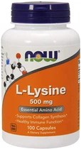 Лизин, L-Lysine, Now Foods 500 мг Таблетки