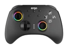 Геймпад Ergo GG04BT, Black, бездротовий (Bluetooth 5.0) / Type-C, для ПК / Nintendo Switch / Android TV, вібрація, 8 кнопок / 2 стіка / D-Pad, RGB підсвічування, 600 mAh