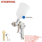 Пневмопістолет HP Intertool лакофарбовий верхній бак 600 мл x 1.4 мм PT-0112 (PT-0112)