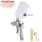 Пневмопистолет лакокрасочный HVLP Intertool верхний бак 600 мл x 1.3 мм (PT-0106)