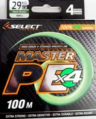 Шнур Select Master PE 100m 0.24 мм 29кг темно-зелений
