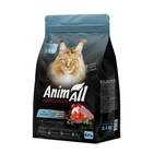 Сухой корм для кошек AnimAll с лососем, белой рыбой и свежей индейкой